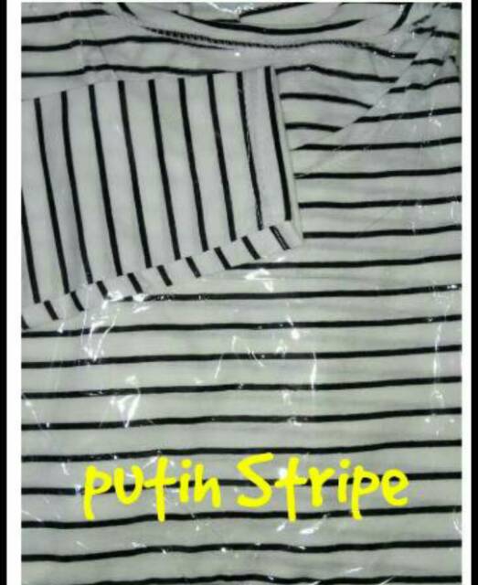 CROP XL TANGAN PANJANG/ STRIPE TEE / BAJU MURAH