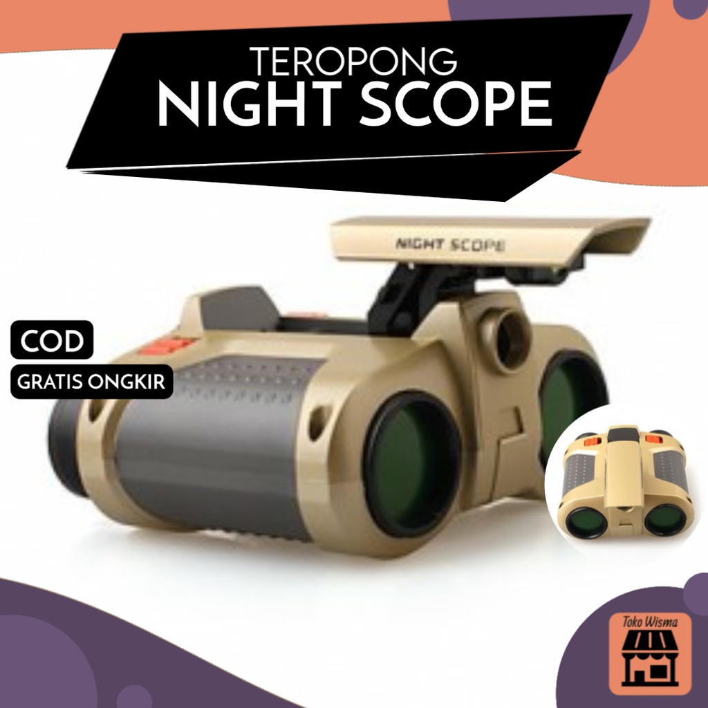 PROMO TEROPONG JARAK JAUH DAPAT MELIHAT DI MALAM HARI / Teropong monocular / Night Scope 4 x 30mm