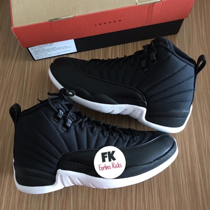 AIR JORDAN 12 RETRO NEOPRENE NYLON || reverse taxi black white game royal blue red