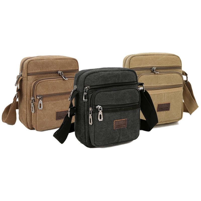 Tas Selempang Cowok Tas Slempang Pria Tas Import Kanvas - Westlink Ordelo