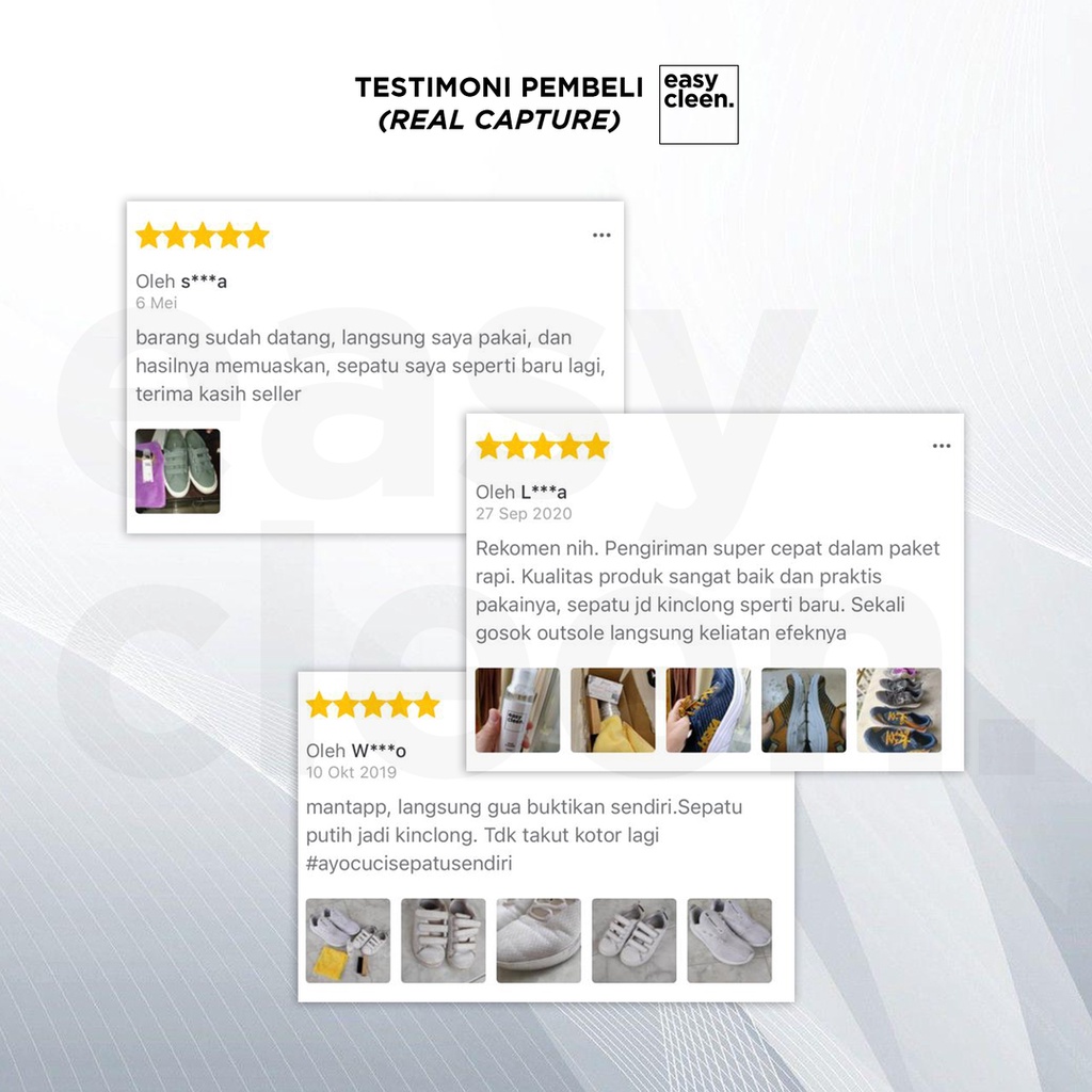 Shoe Cleaner 100ml + Standard Brush | Pembersih Sepatu Sikat Sabun Cuci Sneakers by Easy Cleen-5