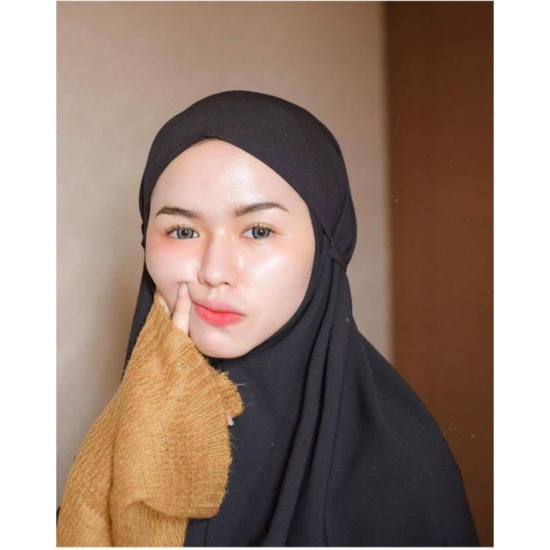 Khimar bergo Maryam , bahan diamond crepe