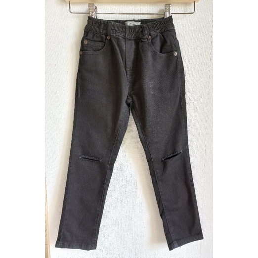 Celana Panjang Hitam  belel dan ripped  anak Laki laki Lee Cooper
