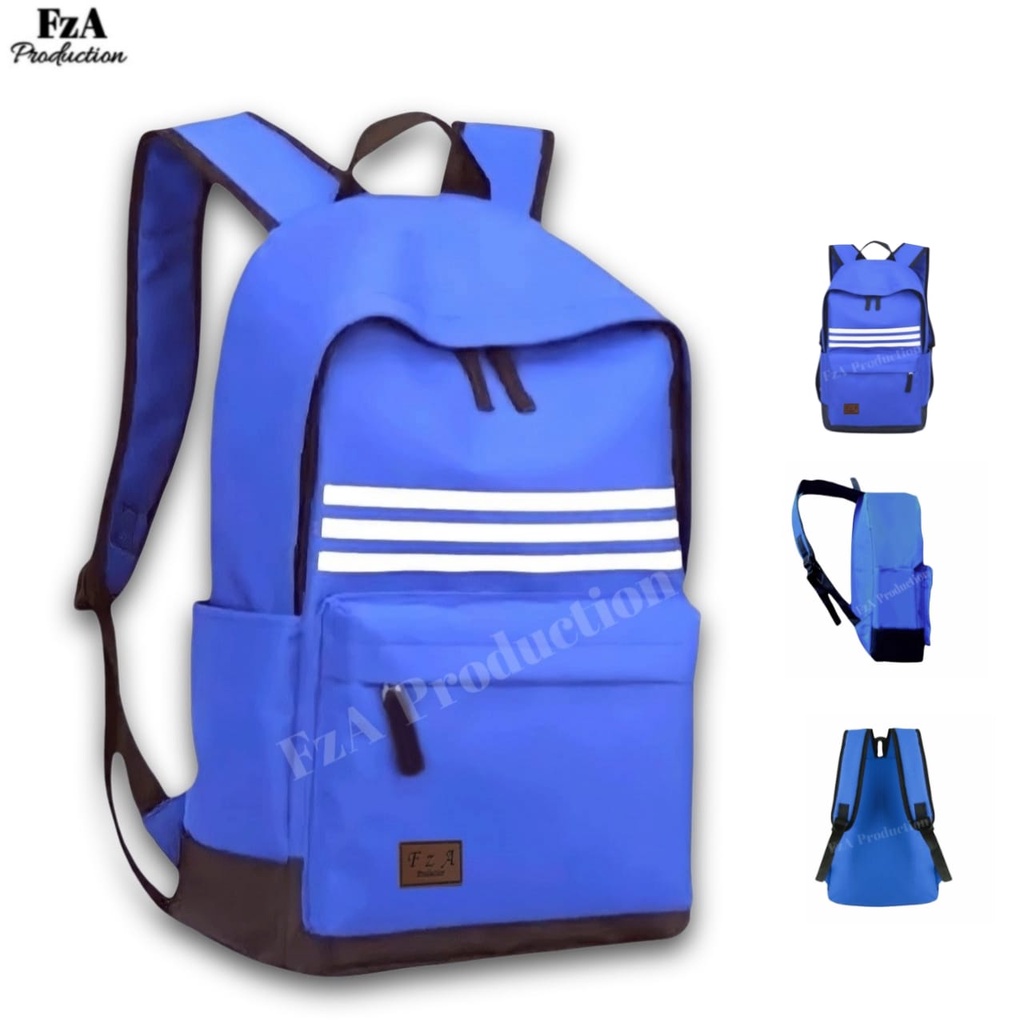 FzA Official - Tas Ransel Distro Casual Pria Wanita / Tas Ransel Laptop Backpack Sekolah Kuliah Distro Original Tas Punggung Laptop - BLLN