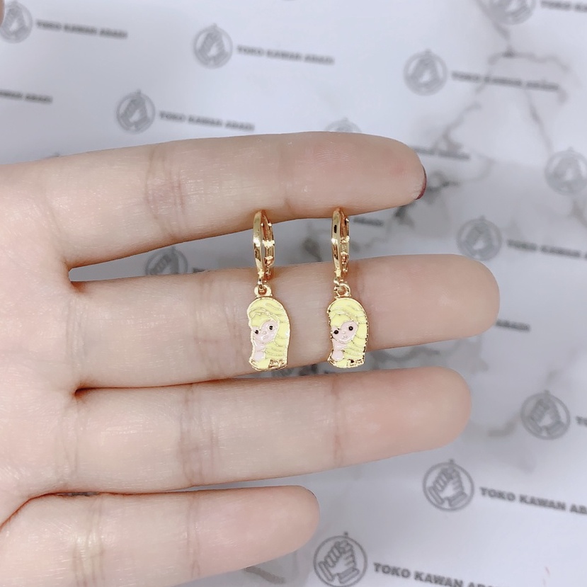 Xuping Gold Anting Anak Perempuan Anti Karat Model Jurai Cherry *13