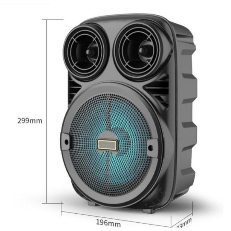 Speaker Bluetooth Portable 6,5inch KM-3381 Plus Microphone