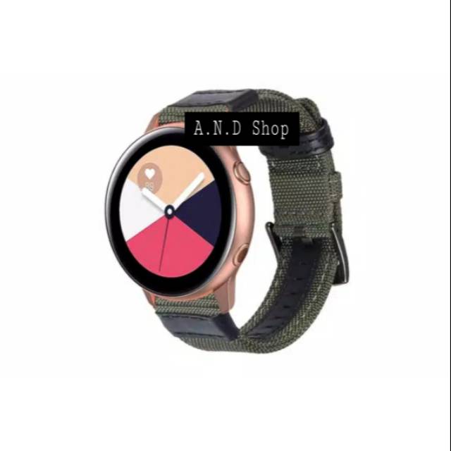 SAMSUNG GALAXY WATCH ACTIVE 1 SM R500 STRAP NYLON NILON WOVEN WATCH BAND TALI JAM TANGAN SPORT
