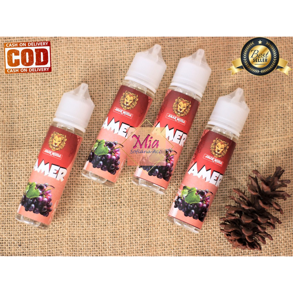 LIQUIDs FREEBASE 60ML ANGGUR MERAH NON NIC HARGA PER BOTOL