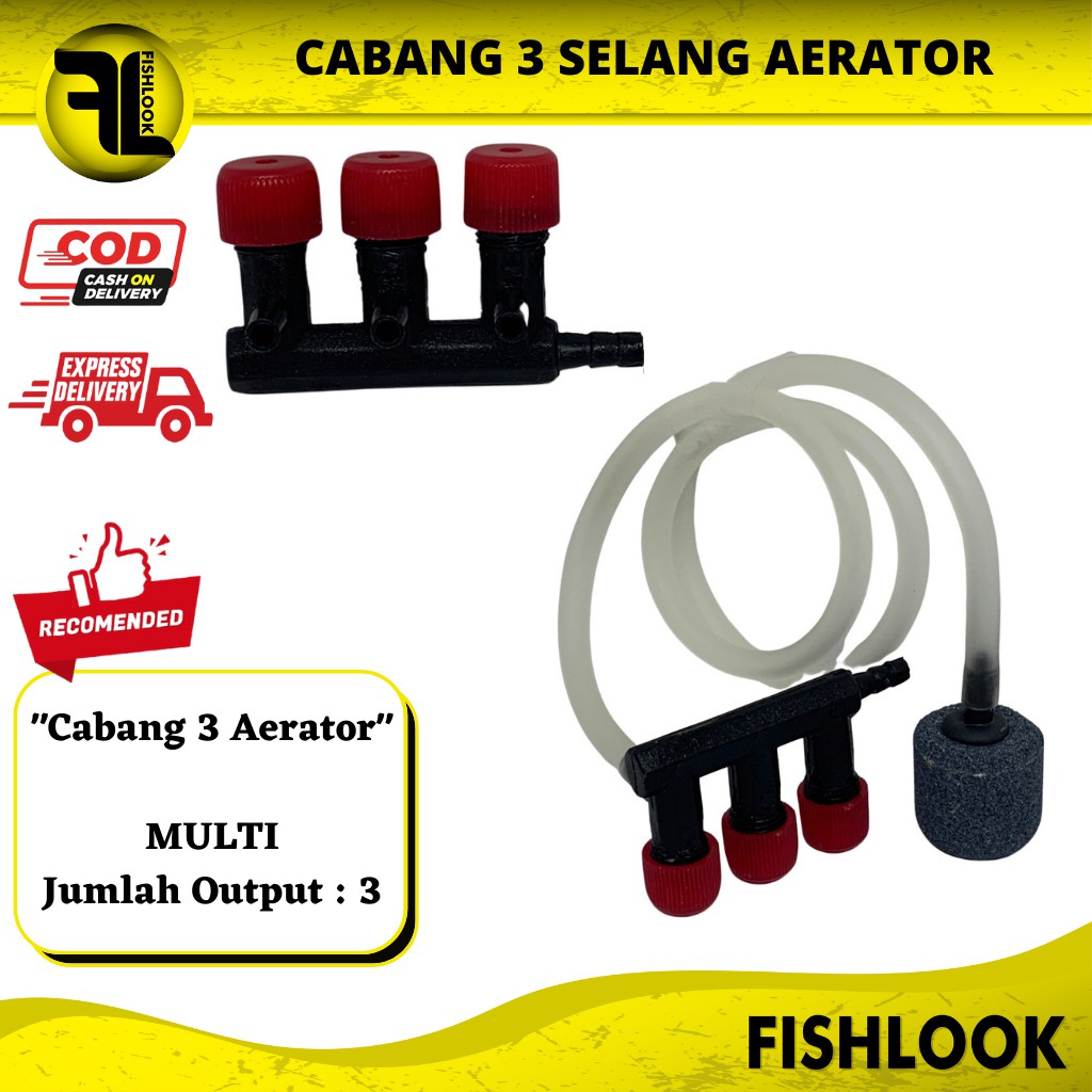 KRAN 3 Cabang LUBANG AERATOR UDARA | AQUARIUM AQUASCAPE MULTI Murah