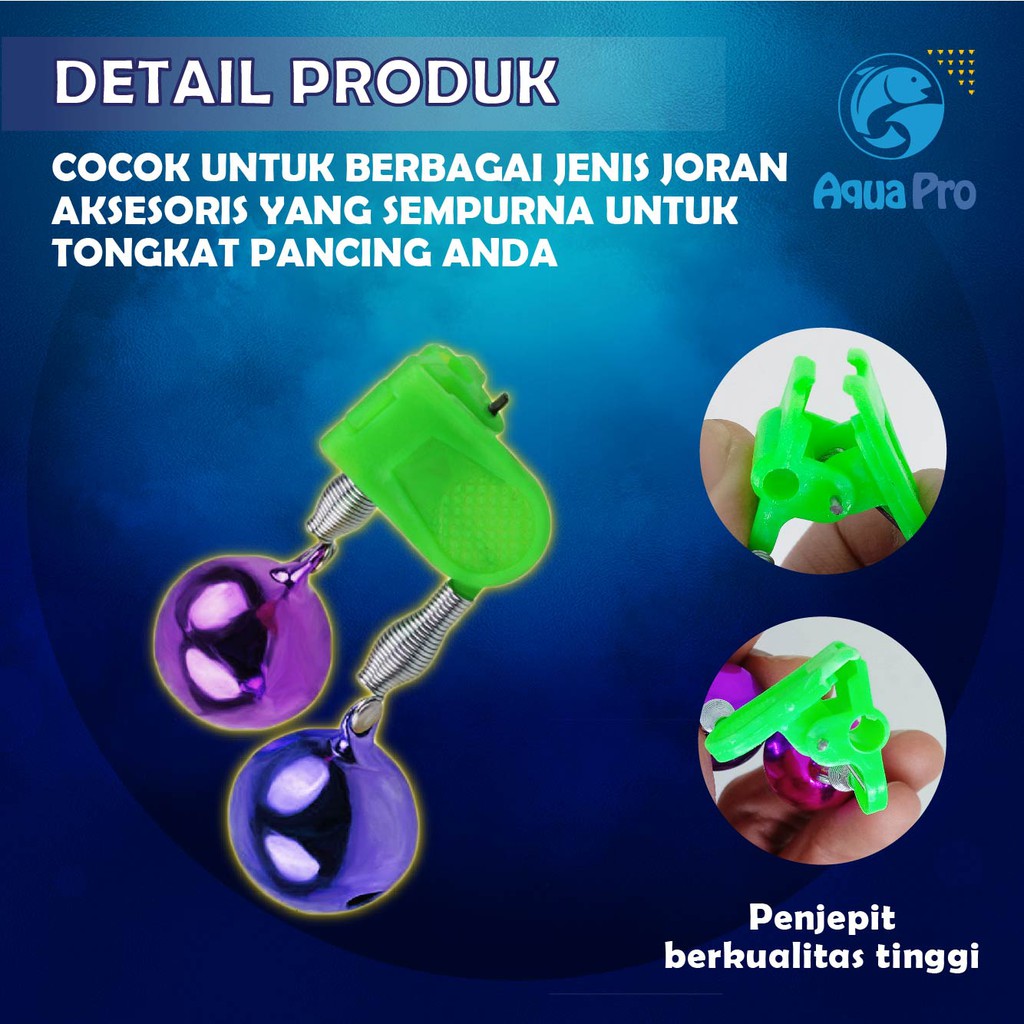 Aquapro Bel Joran Kerincingan Jepit dengan Drat Loceng Double Terlaris