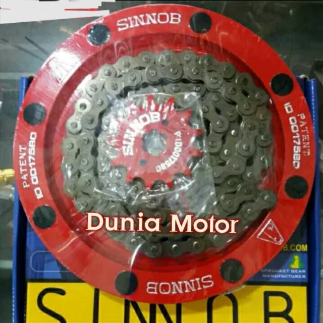 Paket Gir gear sinnob tiger - gear gir rantai satu set tiger sinnob 520-106