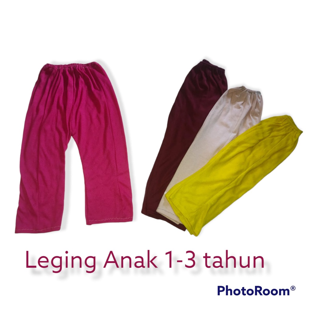 Leging Anak SAMBUNG Bahan Kaos Jersey Ukuran 1 sd 3 thn