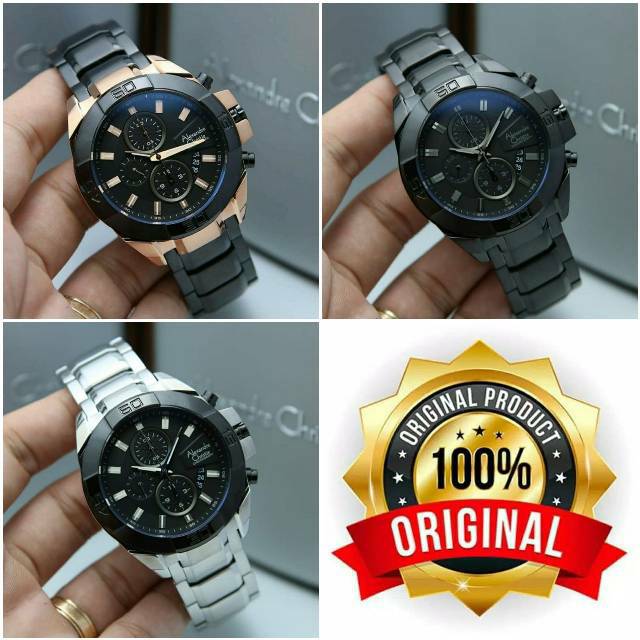 Alexandre Christie Pria 6224 / AC 6224 Men / AC6224 black silver combi  ori