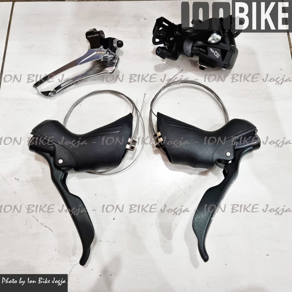 Groupset Sensah Reflex 2 x 8 Speed Roadbike Road Bike Group Set Brifter - Sepeda Balap 2x8 Shifter R