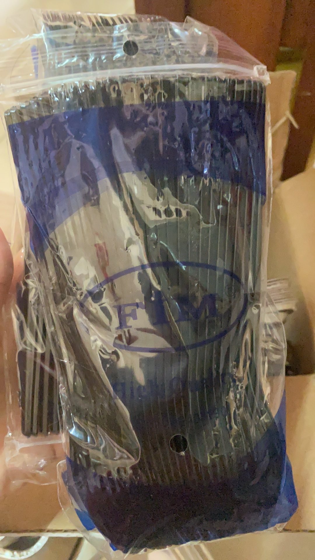 Spork / Sendok Garpu / Half Fork Hitam Merek Fim Isi 25 Pcs (setengah Sendok Setengah Garpu)