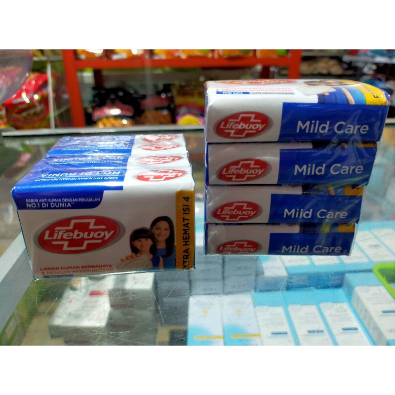 lifebuoy sabun batang isi 4*60gr (varian random)