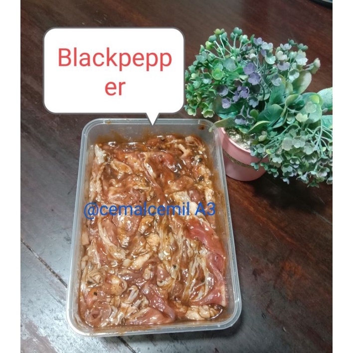 

Slice beef marinated/ slice beef marinasi /daging slice marinasi rasa Blackpepper