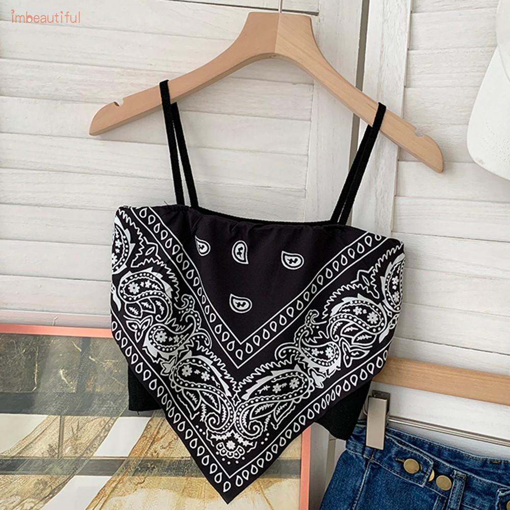 Satin Wanita Dasi Kembali Simpul Tali Spaghetti Tank Top Tabung Tak Berlengan-7