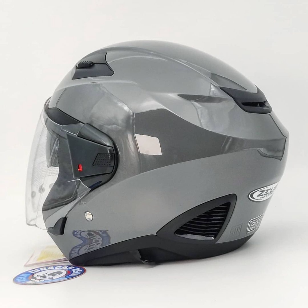 Zeus ZS611 GREY 11C Double Visor Z611 611-3