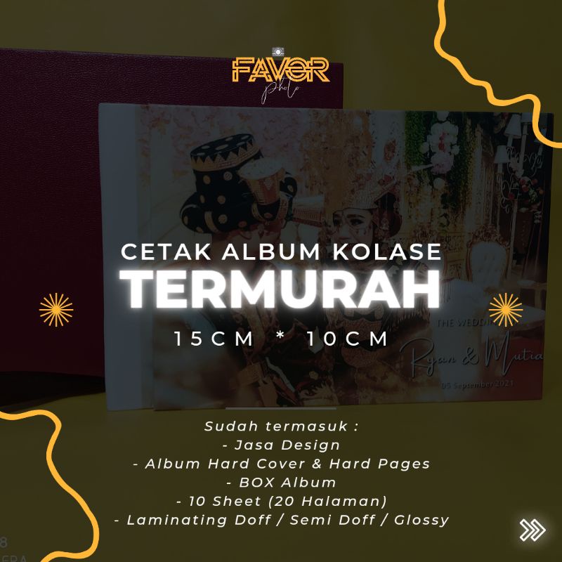Cetak Album Kolase Hardcover - Photobook 15*10 TERMURAH