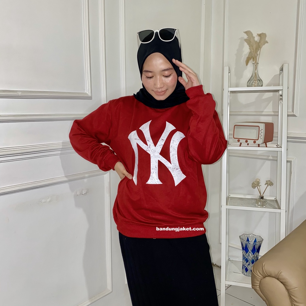 NY BIG LOGO SWEATER CRAWNECK || SWEWTER BASIC NEW ART