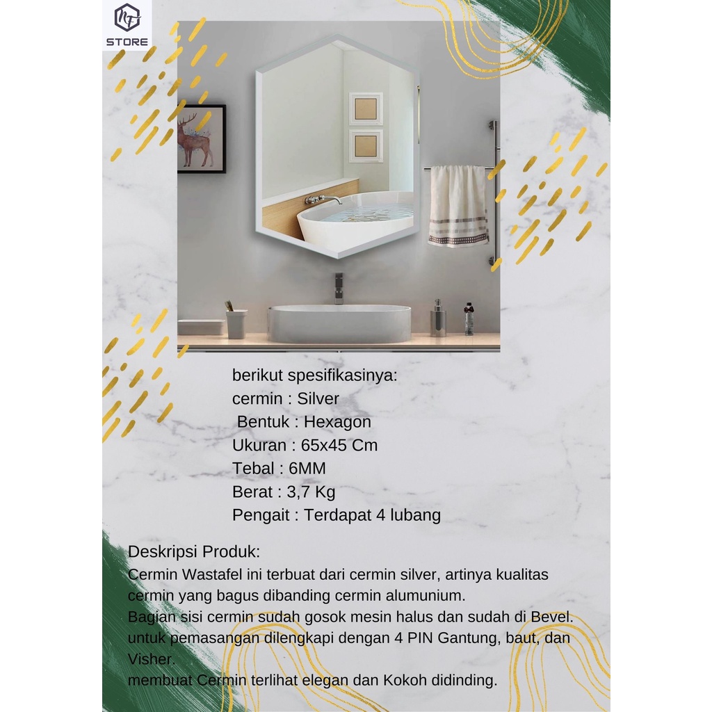 Kaca Cermin Dinding modern minimalis