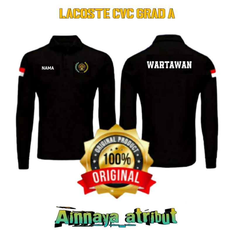 KAOS KERAH KAOS POLO SHIRT PWI WARTAWAN INDINESIA
