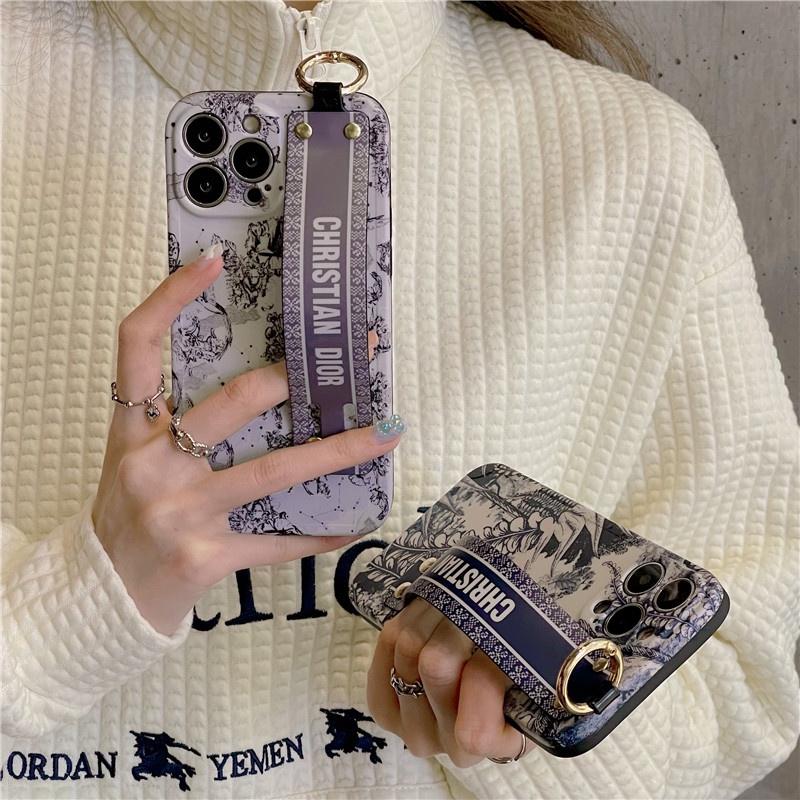 Case Bahan Silikon Dengan Wristband Shockproof Untuk Iphone X Xs Xr Xsmax 13 12 11pro Max