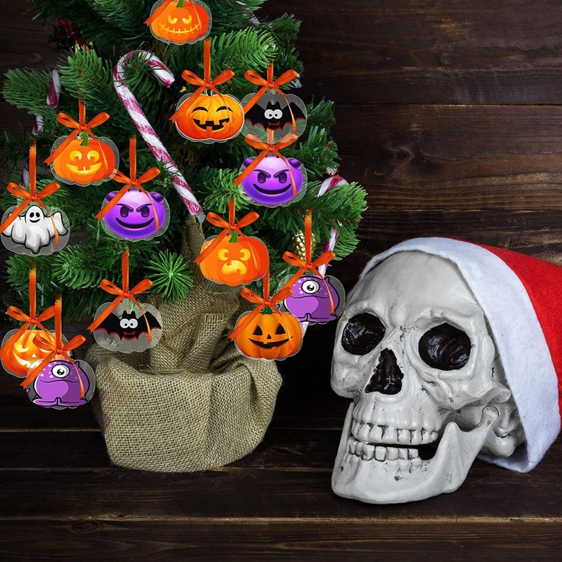 Ornamen Gantung Bentuk Labu Kosong Bahan Akrilik Untuk Pesta Halloween