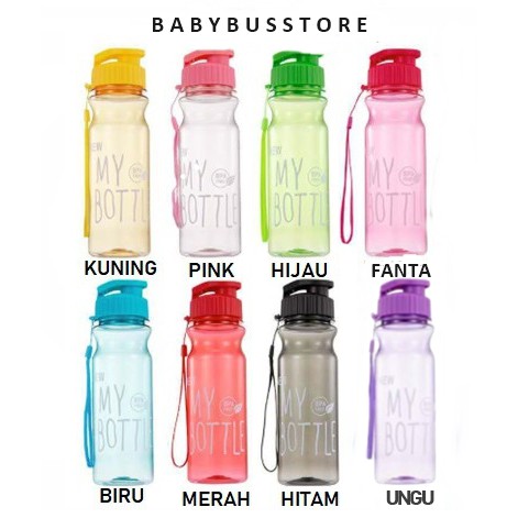 BBS BM1 Botol Minum New My Bottle BPA Free Water Bottle Versi Tutup CETREK Colorful