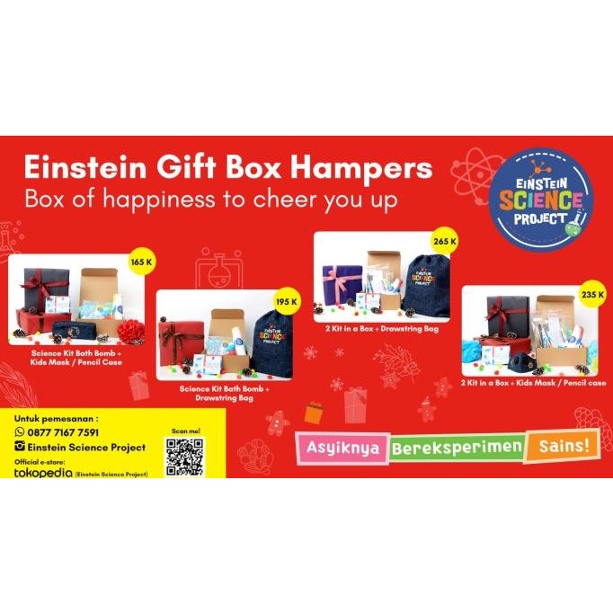 

Esp Gift Box Hampers 1 - Science Kit Bath Bomb & Mask / Pencil Case