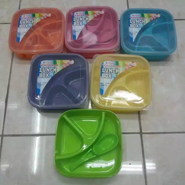 Tempat Makan Segi Yokohama Clio / Lunch Box Bulat / Kotak Makan