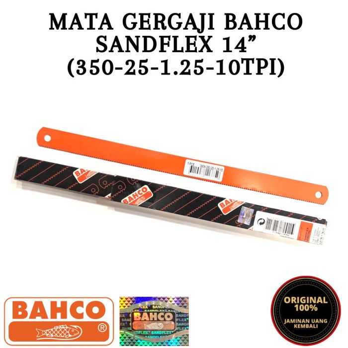 Mata Gergaji Mesin Sandflex 14Inch 10Tpi Original 100% Hologram Silver