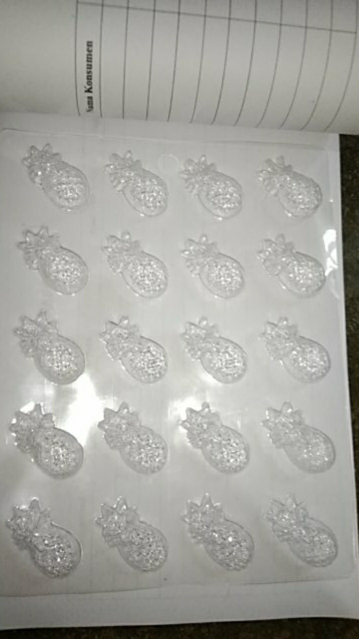 Cetakan Coklat Buah Nanas