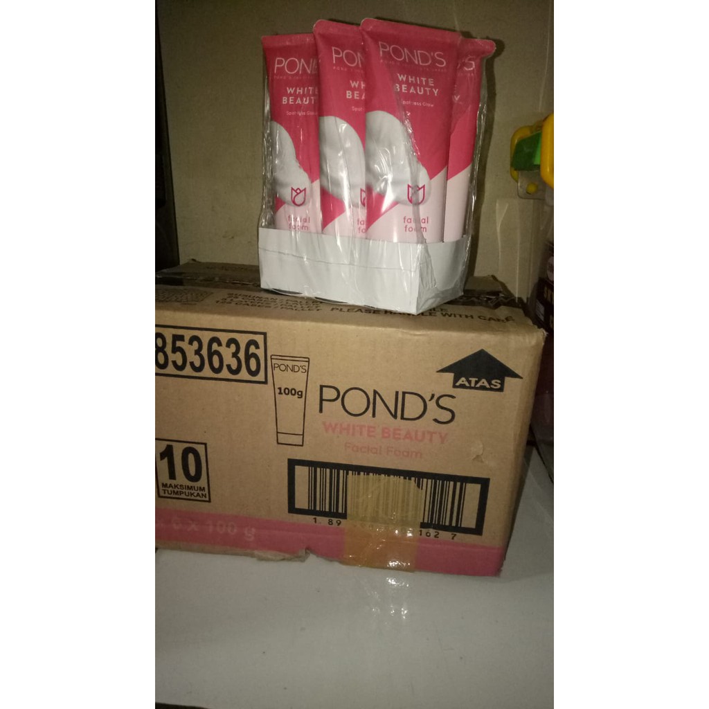 Jual Ponds White Beauty Facial Foam 100g Indonesia|Shopee Indonesia