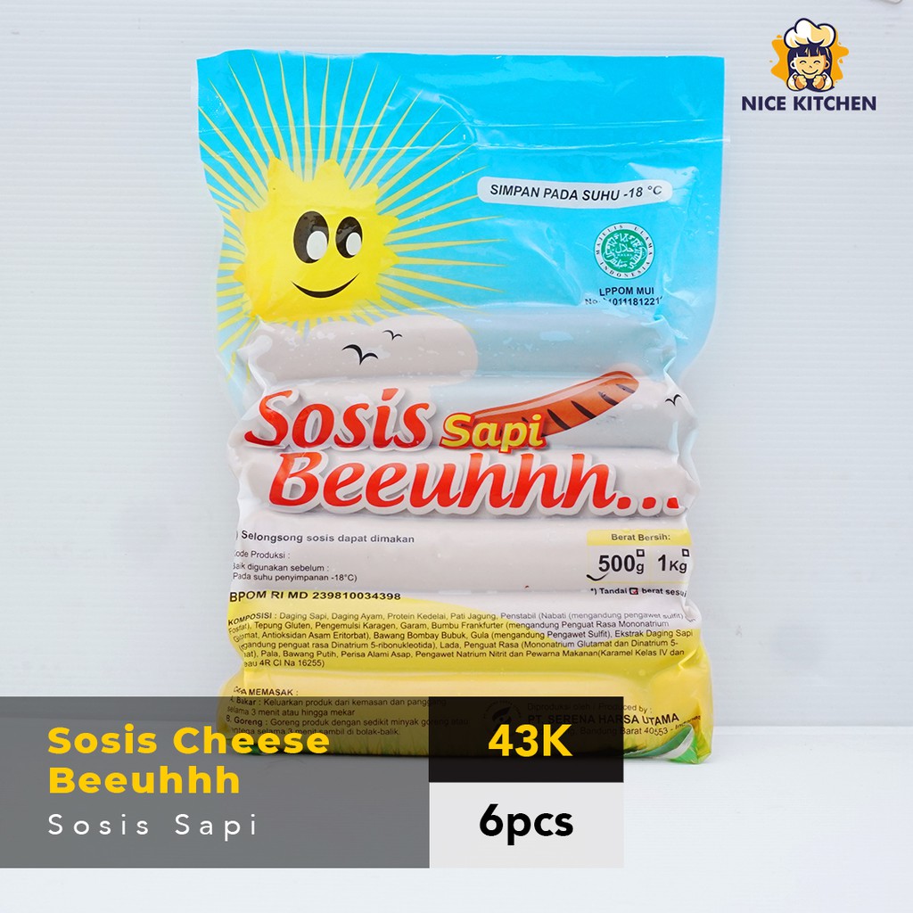 

NICE | Sosis Sapi Cheese | 6pcs