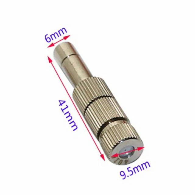 Nozzle Kabut Stainless Steel (ORIGINAL) Nozzle Embun 03 Dengan Filter Mist Nozzle 6mm