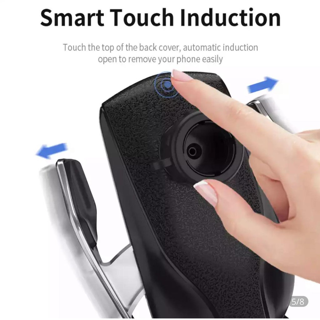 Car Wireless Charger Smart Sensor R2 Fast Charging Smartphone / Smart Sensor Car Holder R2