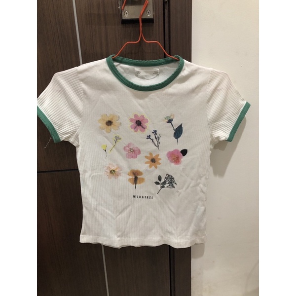 Preloved Marks&Spencer Vintage Floral Ringer Tee
