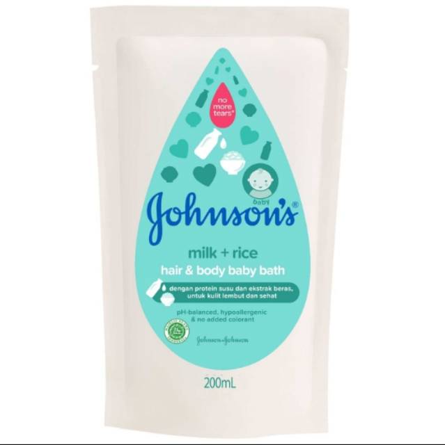 Johnson's Milk+Rice Hair &amp; Body Baby Bath