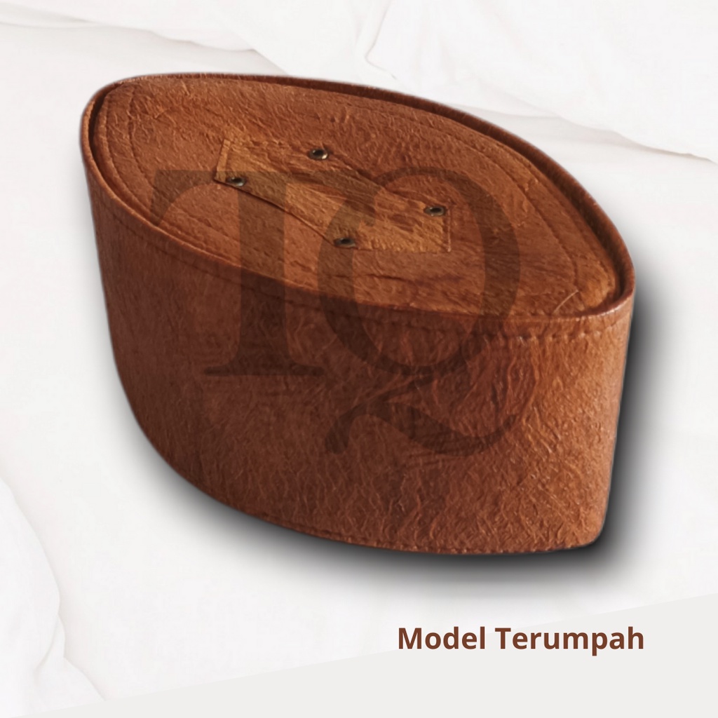 GROSIR| TERMURAH | peci songkok kulit kayu asli ORIGINAL motif terumpah | peci kulit kayu | kopiah p