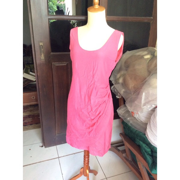 dress silk drappery emporio armani