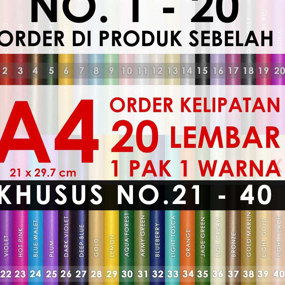 

MURAH! Kertas Jasmine A4 Per Pack Undangan, Kerajinan, Kartu Nama, Kraft, Sertifikat KLAVA