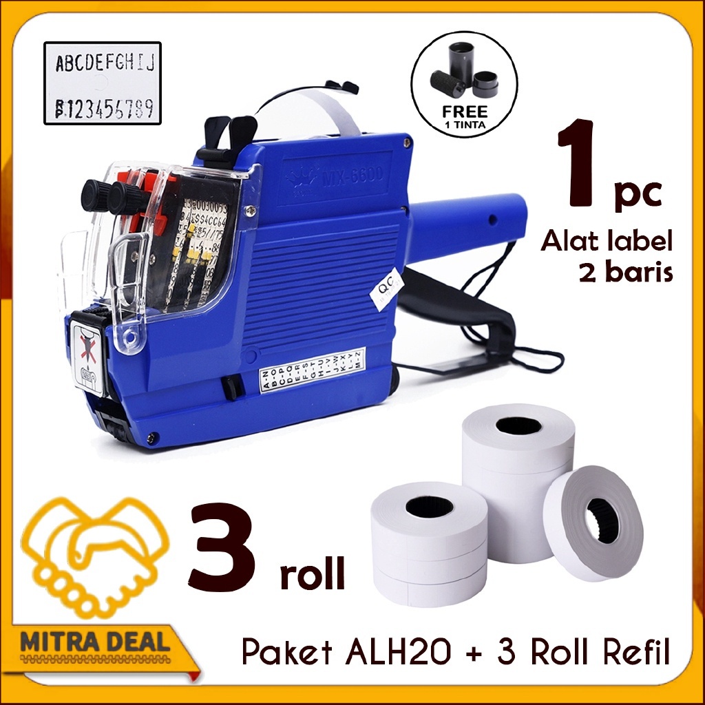 

[COD] ALAT LABEL HARGA PRICE LABELLER MX 6600 & 3 ROLL
