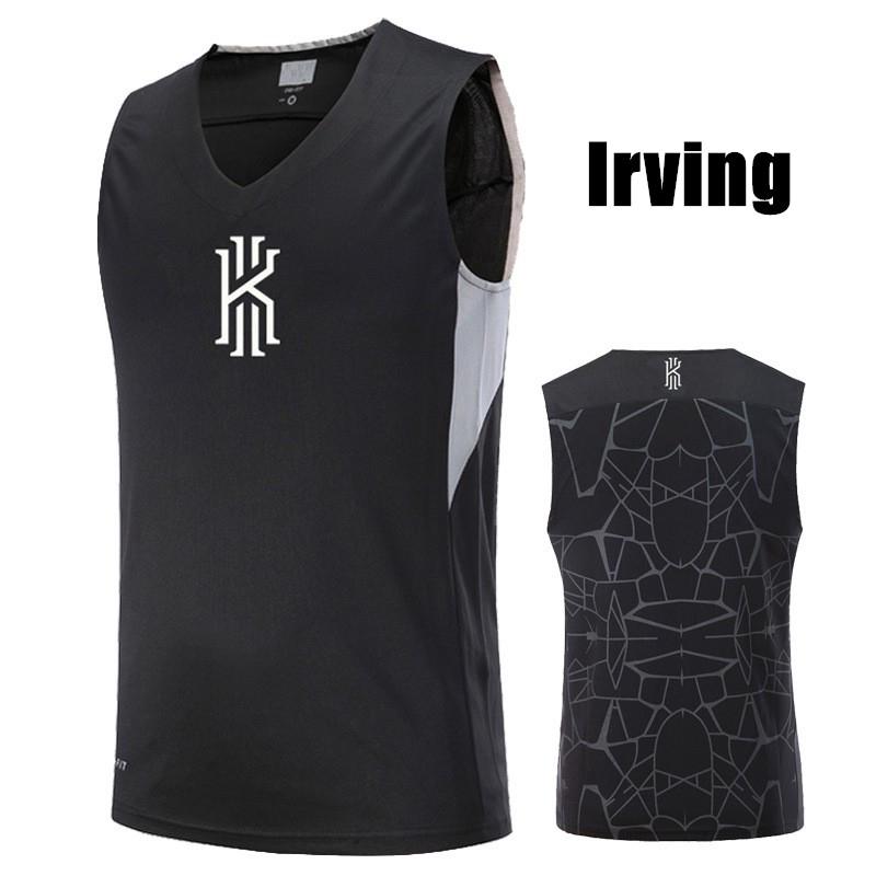  Kaos  T Shirt Basket Pria Tanpa  Lengan  Model Kyrie Irving 