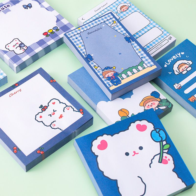 Sticky Note Memo Pad Sticky Notes Note Motif Kartun Lucu / Notepad Karakter Buku Tulis Memopad Kecil Murah Import /  Tempelan Kertas Catatan Memo Note Karakter