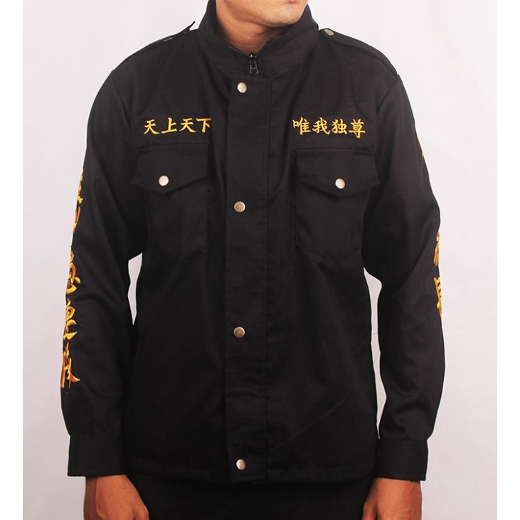 jaket kemeja casual anime tokyo revengers tokyo manji mikey draken takemichi full bordir vanzy shop