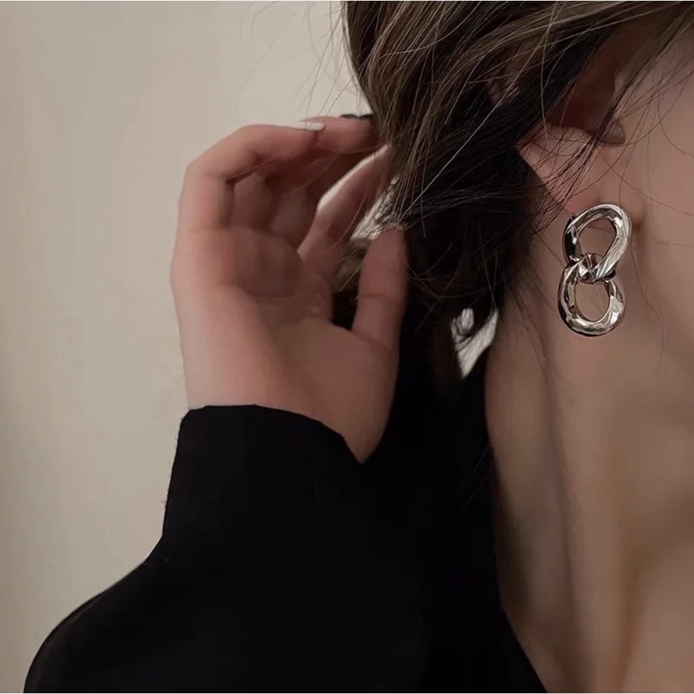 Anting Tusuk Model Rantai Elegan Untuk Wanita