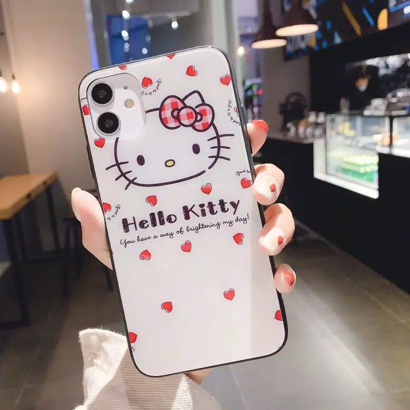 Casing Case Hp Oppo A12 A7 A5S Android Hello Kitty Love