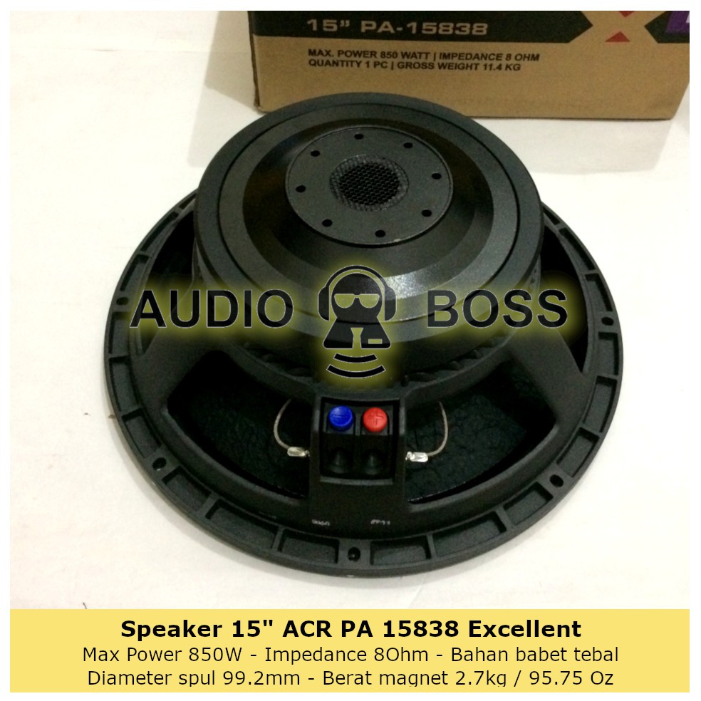 speaker excellent 15 inch